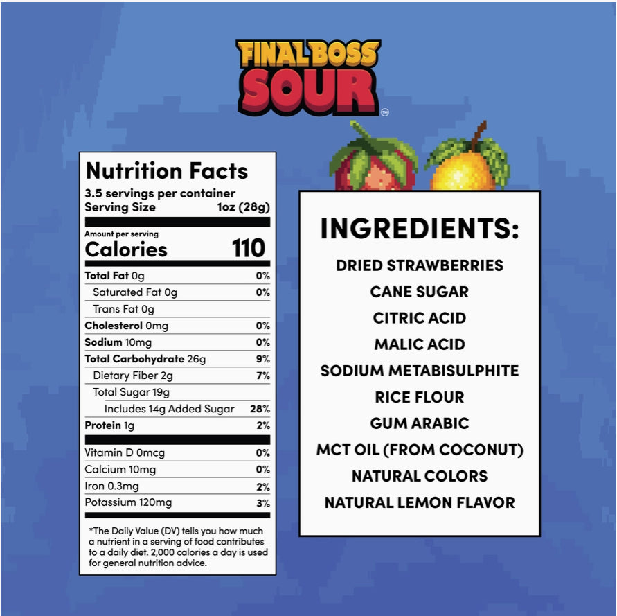 Final Boss Sour - Level 1 Strawberry Lemonade