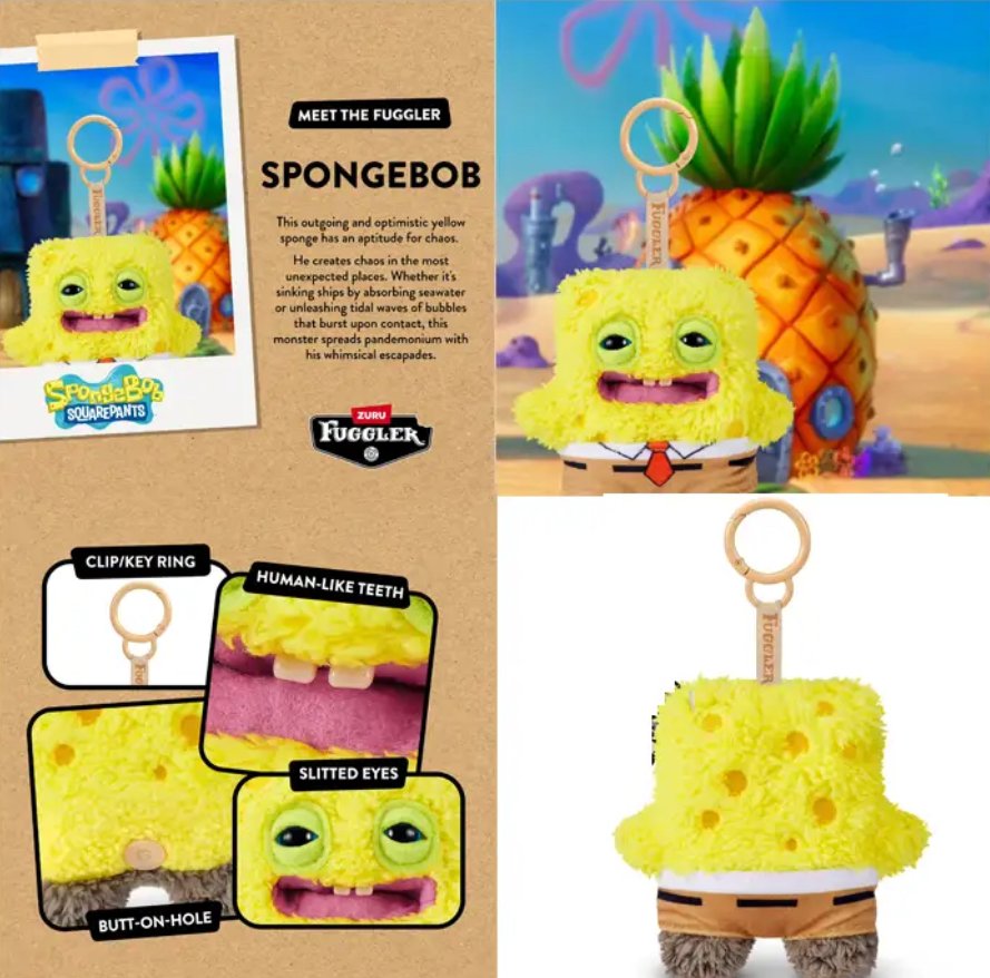 Fuggler X SpongeBob SquarePants 5” Key Ring
